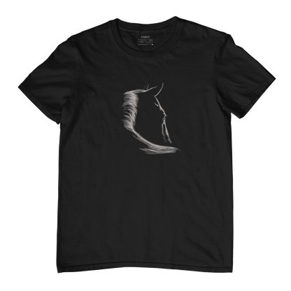 Horse Silhouette Embroidred Unisex Tshirt