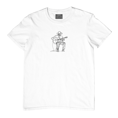 Guitarist Embroidred Unisex Tshirt