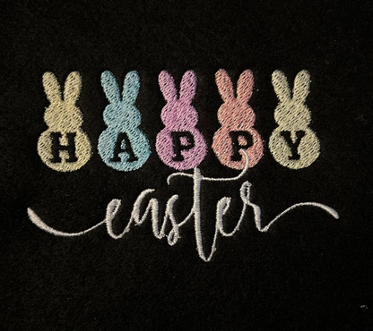 Happy Easter Embroidred Unisex Tshirt