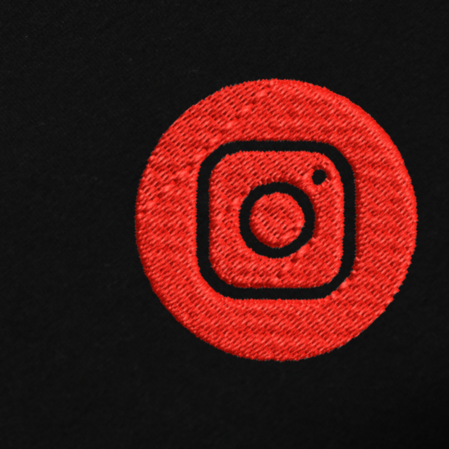 Custom Social Media Embroidred Tshirt