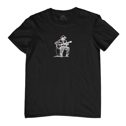 Guitarist Embroidred Unisex Tshirt