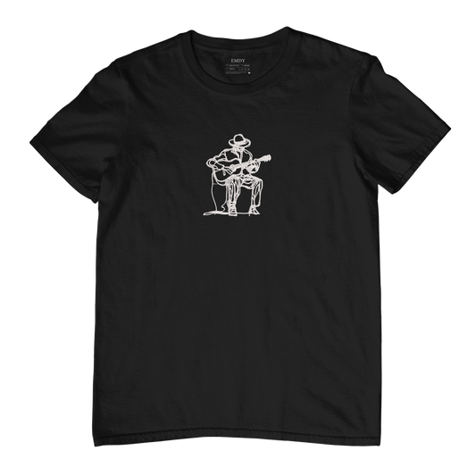 Guitarist Embroidred Unisex Tshirt